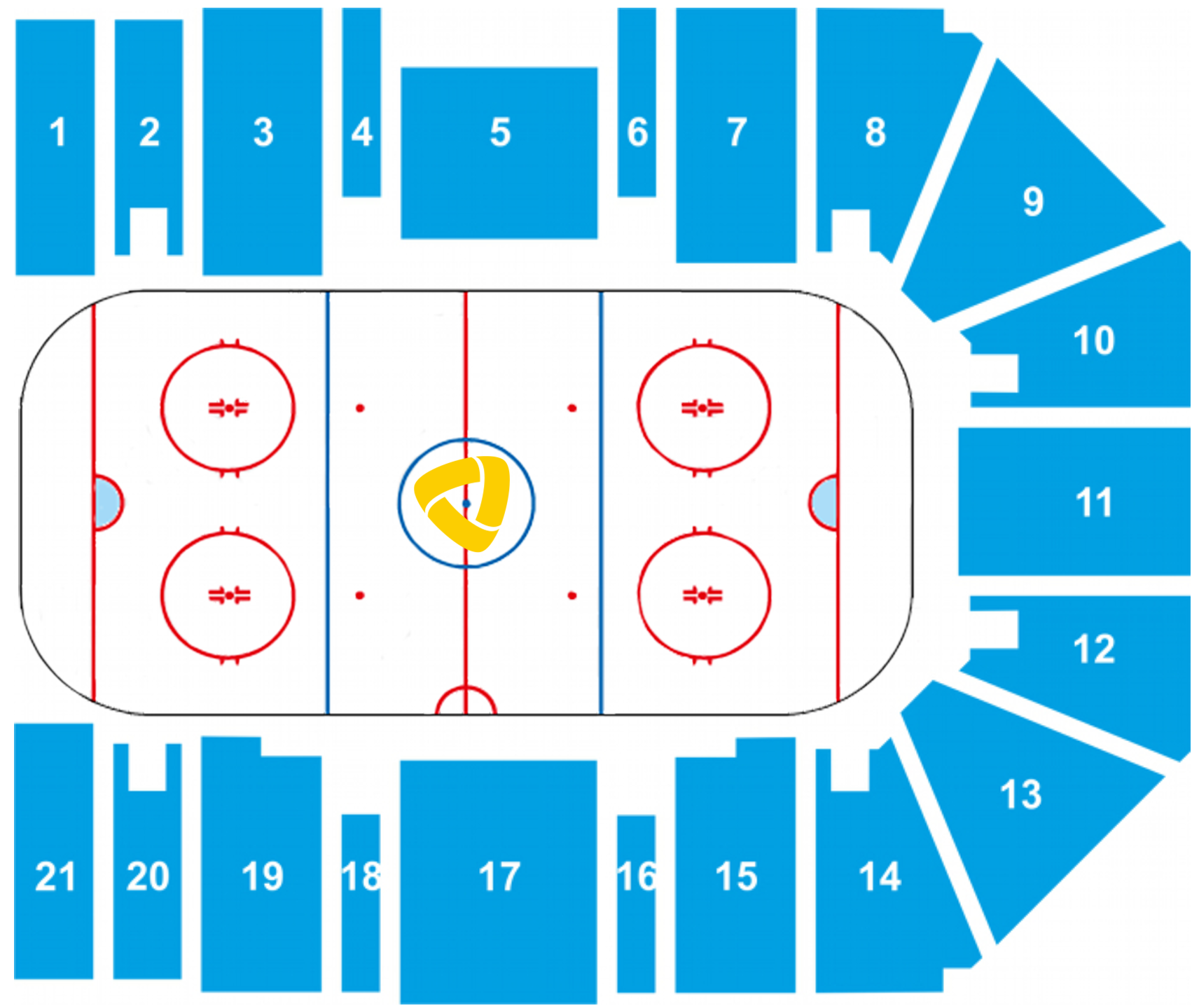 Арена цска схема зала с местами хоккей